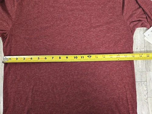 Kinetix Shirt SMALL Mens Casual Luxury Long Sleeve Maroon Heathered Cotton NEW image 3