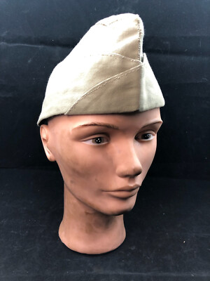 Original WW2 US Army Issue Garrison Cap / Seite Kappe - Größe Ca. 53cm