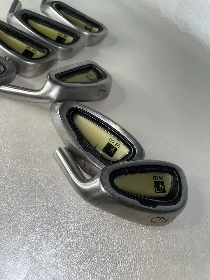 Big Cat Iron Golf Set RH 3-9 Stainless Steel Shafts Regular Flex Men HEADS ONLY - Image 4 of 4