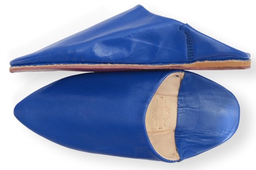 MOROCCAN LEATHER WOMENS POINTY BABOUCHE SHOES SLIPPERS MULES SLIDES *HARD SOLES* - Picture 33 of 42