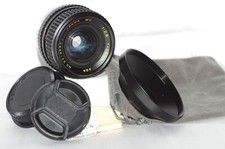 Objectif pour Pentax K 28mm f2,8 OSAWA avec bouchons, pare-soleil et housse TBE.