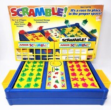 SCRAMBLE JUNIOR SCRAMBLE Perfection Board Game 100 COMPLETE Tested Works
