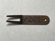 Vintage Rare Troon North Golf Club Brass Golf Divot Tool - Scottsdale, Arizona