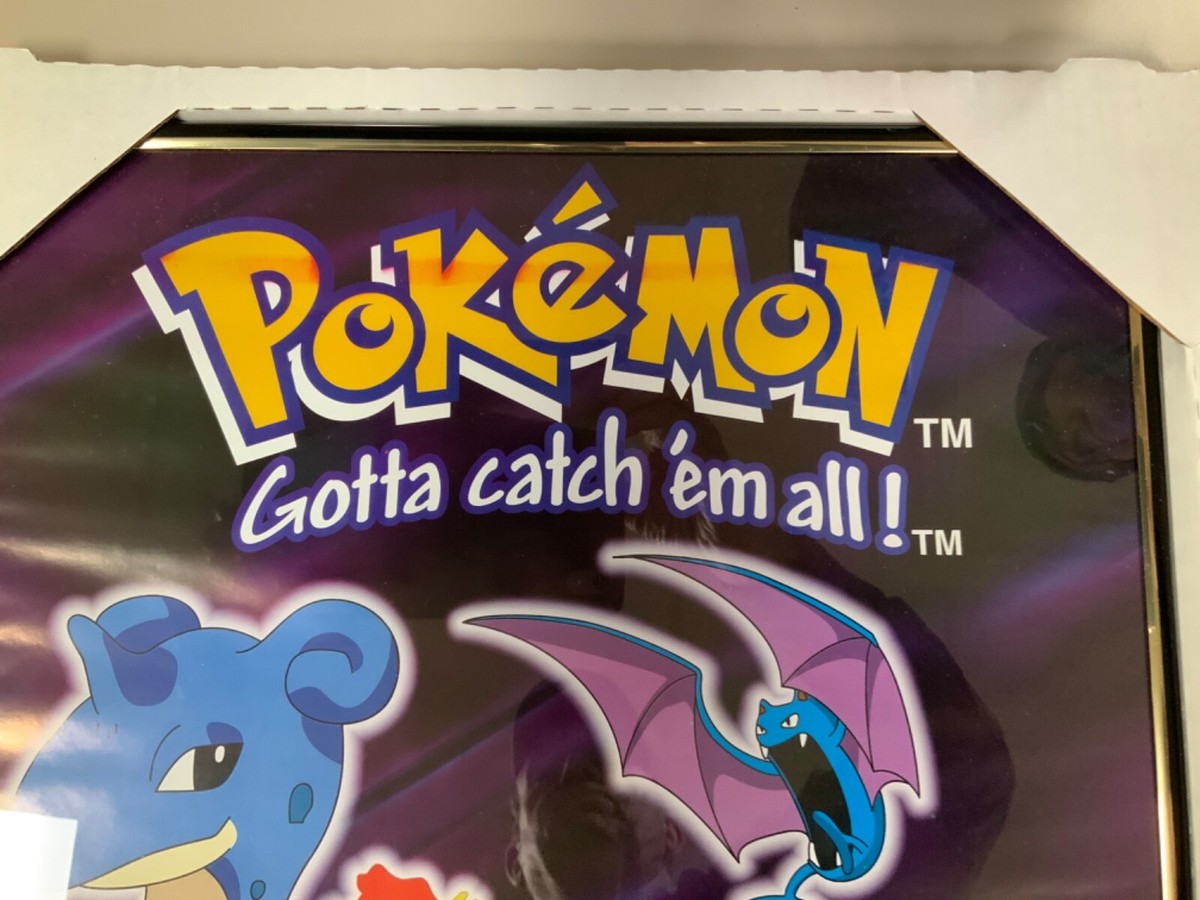 Vintage 1999 Pokemon Gotta Catch 'Em All! Nintendo Scorpio Poster