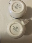 Set Of 2 Pfaltzgraff Rio Coffee Mugs Ivory And Shades Of Blue Stoneware — photo 6