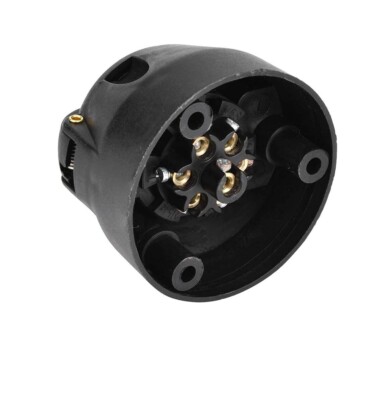 Maypole 7 Pin Towing Electrics Plug & Cover – 12N Type – Caravan / Trailer Lights – UK Made
