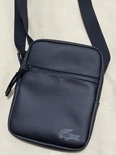 Lacoste Black Camera Crossbody Shoulder Bag