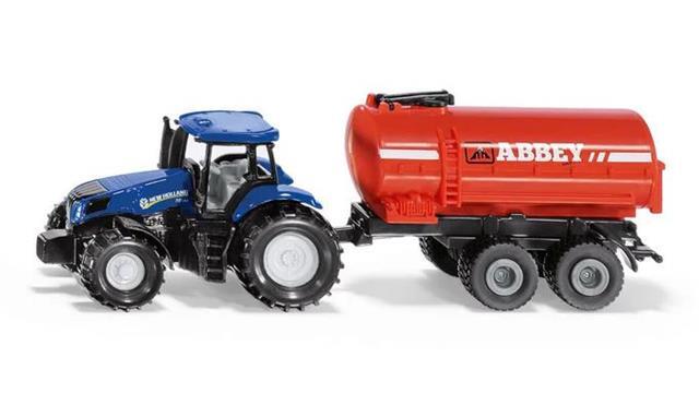 Siku New Holland Tractor Abbey Vacuum Tanker 1642 (1:87 Scale)
