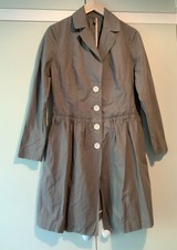 Bnwot Wrap London Uk10 Lightweight Mac, Trench Coat, Jacket. Taupe, Knee Length.