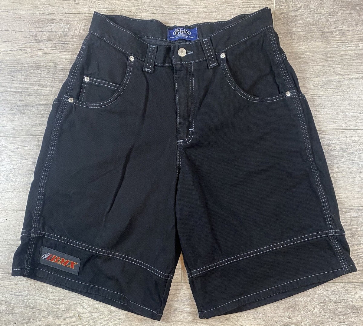 VTG Y2K Lee Pipes BMX Baggy Black Denim Jean Shorts W/ Pouch VTG Y2K Lee Pipes BMX Baggy Black Denim Jean Shorts W/ Pouch