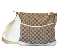 Borsa da donna GUCCI vintage, beige e bianca