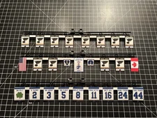 CHEXX St Louis Blues Mini Scoreboard Banner +3 RAFTERS KIT Bubble Hockey Carrom