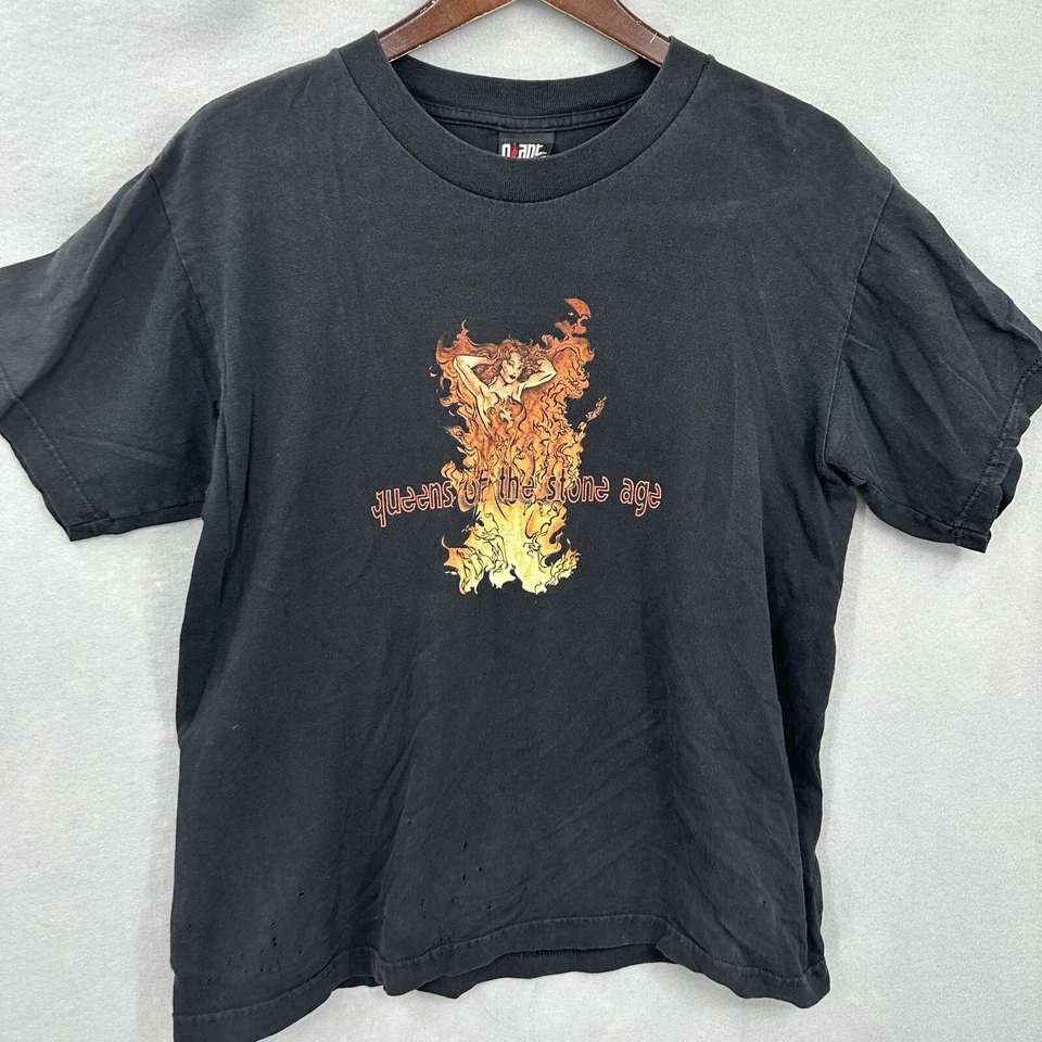 Camisa De Colección Queens Of The Stone Age Para Hombres Clasificado L 2000 R Firelady Josh Homme Gigante Foto 3 de 4