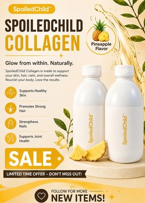 Spoiled Child E27 Collagen  2 Bottle Bundle  Pineapple Flavor 15.2oz New Sealed