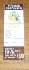 RARE 1988 PHOENIX CARDINALS vs. GREEN BAY PACKERS TICKET STUB-GAME 10 IN ARIZONA