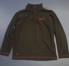 Boy's Large- Black Diamond Tahoe Half-zip Sweater- Black And Red