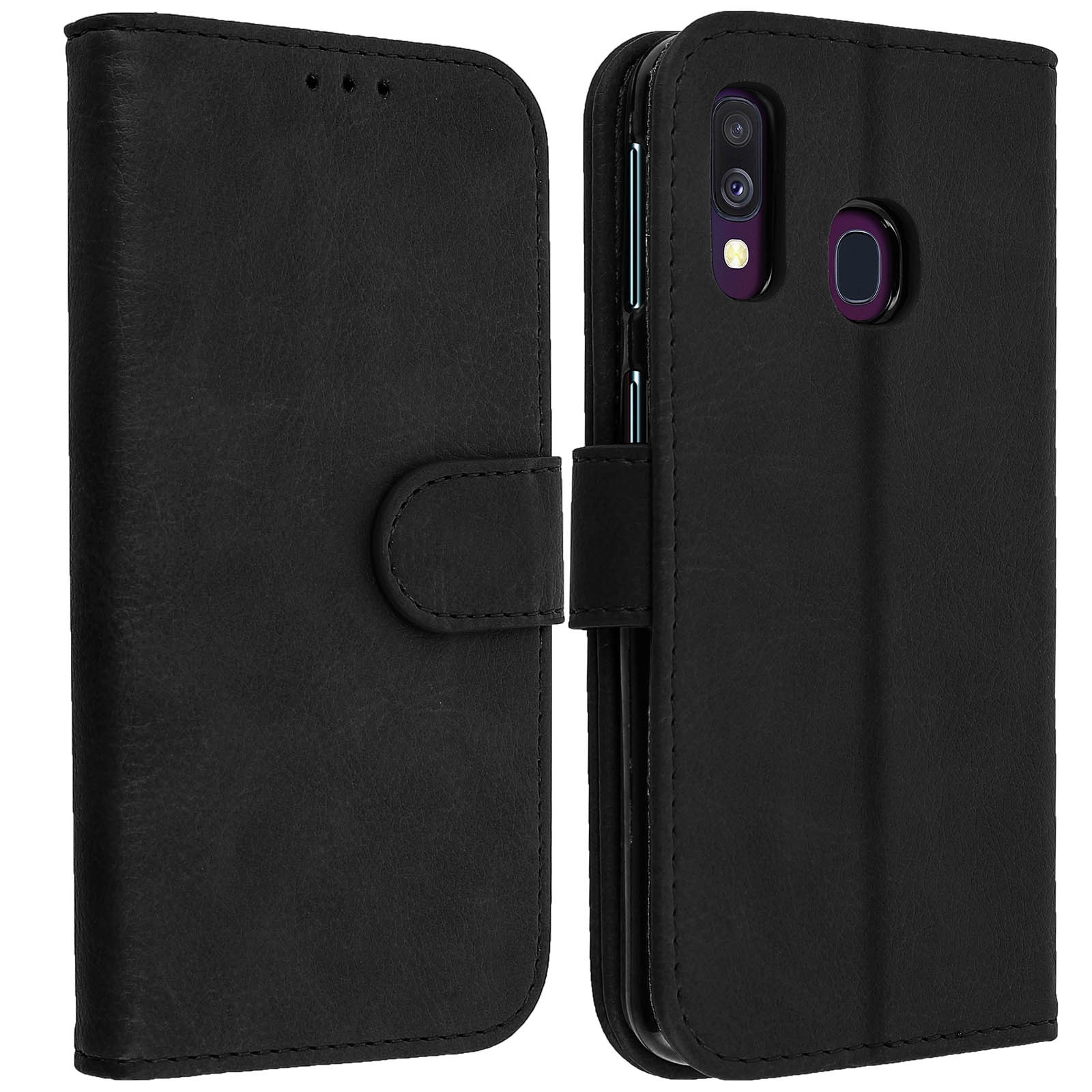 Etui portefeuille à rabat Galaxy A40 housse magnétique avec support pliable protection