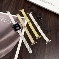 For iWatch Band 38/40/41/42/44/45/49mm Adjustable Metal Strap Stainless Steel