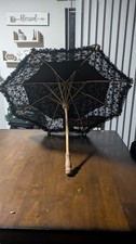 Authentic Black Lace Parasol Bamboo Handmade Umbrella