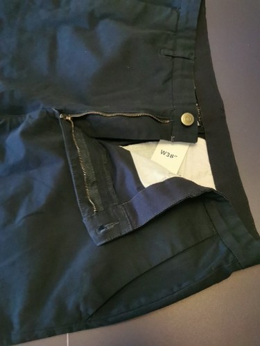 NEW MEN'S ALPHAR ONE NAVY CHINO TROUSERS Waist 38 inch, NWT - Picture 8 of 20