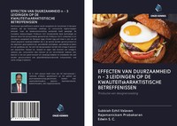 Subbiah Ezhil Valavan (U. A.) | Effecten Van Duurzaamheid N - 3 Leidingen Op...
