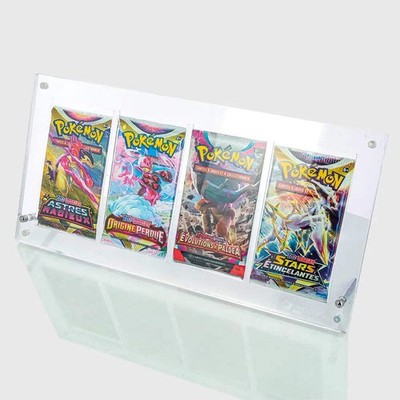 Acrylschutz 4-Slots - Transparentes Display für Pokemon Booster