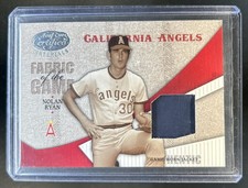 2004 Leaf Certified Materials Nolan Ryan Fabric of the Game Jersey #/100 Angels