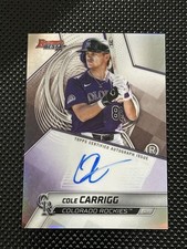 Bowman's Best - Autographs Cole Carrigg #B25-CCA Refractor Auto - Rockies