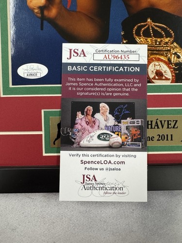Julio Caesar Chavez Signed 8x10 Photo Jsa Auto Custom Framed Boxing - Bild 4 von 4