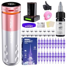 Mast Tattoo Wireless Tattoo Gun Kit Racer Pro Tattoo Kit 4.2mm Stroke