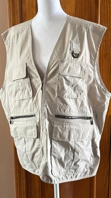 Tilley Travel Safari Utility Vest  Full Zip Multipocket Fishing/Hiking