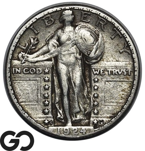 1924-S Standing Liberty Quarter *Key San Francisco Issue* RARE