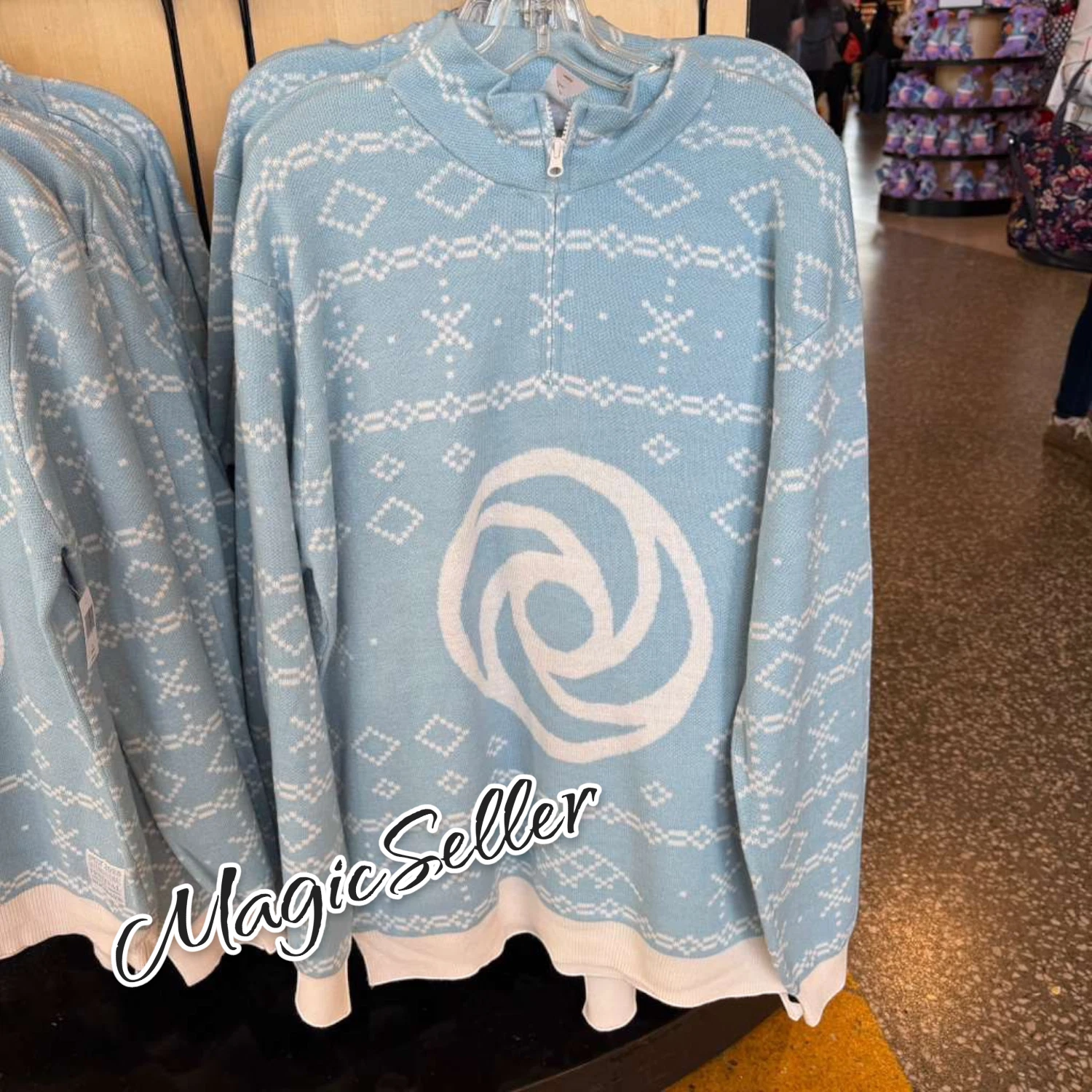 Disney Parks Epcot Festival of the Holidays Figment Holiday Sweater Size M New