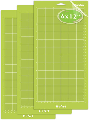 Standard Grip Adhesive Cutting Mat 6 X 12 Inch for Expression Machine - 3 Pack