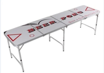 Bier-Pong-Tisch - 2,4m - Trink- und Geschicklichkeitsspiel - Beerpong-Tisch