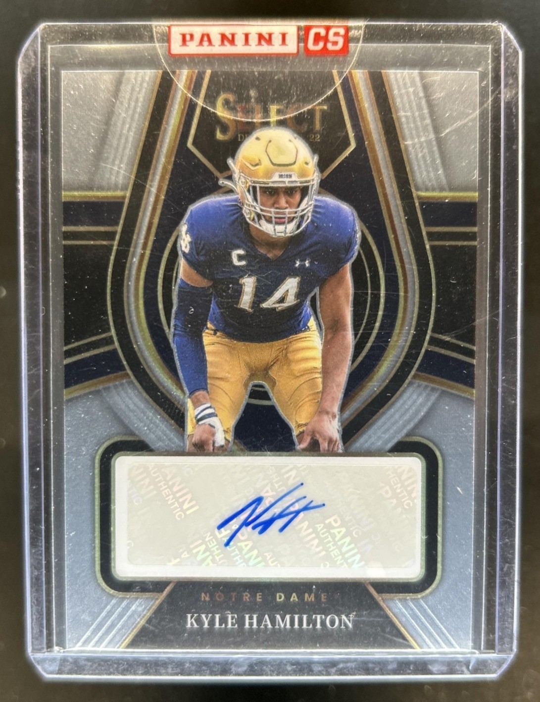 Kyle Hamilton Panini Select Draft Picks Rookie Signatures #RSKHA Base
