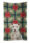 Caroline's Treasures White Staffordshire Bull Terrier Christmas Towel WDK8831KTW