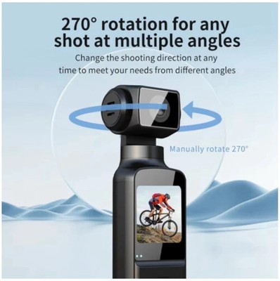 4K Ultra HD Pocket Action Kamera 270° drehbar Vlog Wifi Mini Sport Cam