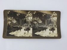 Antique 1902 White House East Room State Dinner Stereoview Prince Henry