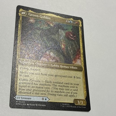 NM/M - Norman Osborn Green Goblin M 0039 - MTG Marvel's Spider-Man Flip Magic