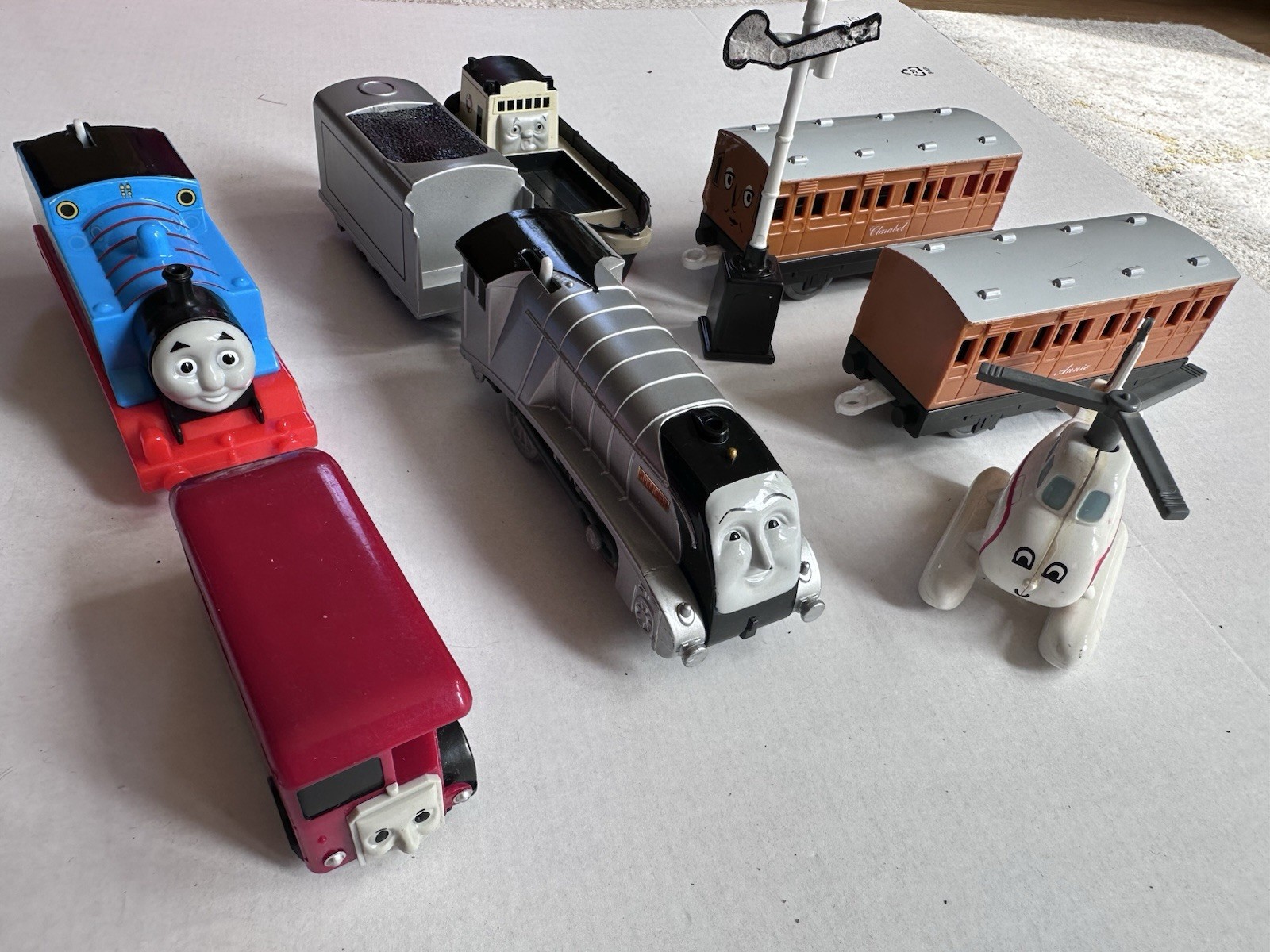 Thomas the Tank Engine & Friends TOMY And Mattel 9 Piece Bundle