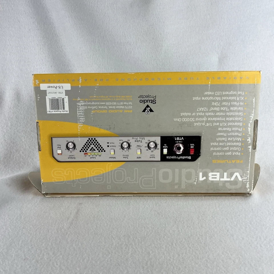 Studio Projects VTB1 Tube Mic Preamp with Power Supply Preamplifier Box Manual - Image 4 of 4