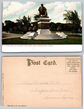 P.T. Barnum Monument Seaside Park Bridgeport CT Postcard German 1907-1915