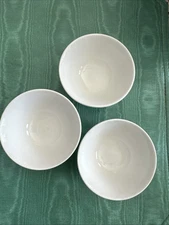 New 3 Steelite International White Prep/Dipping/Sauce Bowls England