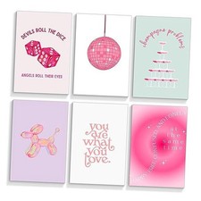 8x10in Unframed 6 Piece Pink Preppy Posters for Room Aesthetic, Folklore
