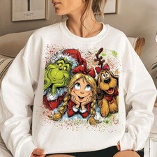 How Grinch Stole The Christmas Sweatshirt Preppy Christmas Movie Sweatshirt