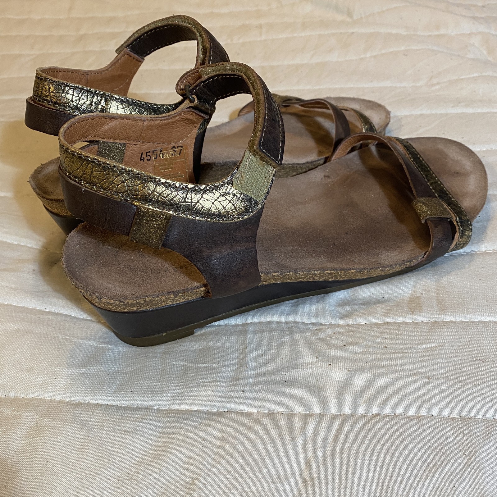 APL Scarpe Taos donna taglia 37 sandali pelle comodi cinturino zeppa Portogallo