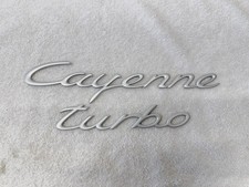 2003-2010 Porsche Cayenne 955 Turbo Rear Trunk Lid Emblem Logo Symbol Set