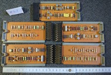 5x RARIT&Auml;T ITALY GENERAL ELECTRIC COMPUTER PLATINEN VINTAGE 1960er VERGOLDET