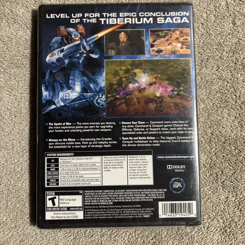 Command & Conquer 4: Tiberian Twilight, 2010, PC DVD-ROM, New & Sealed Case - Image 2 of 4